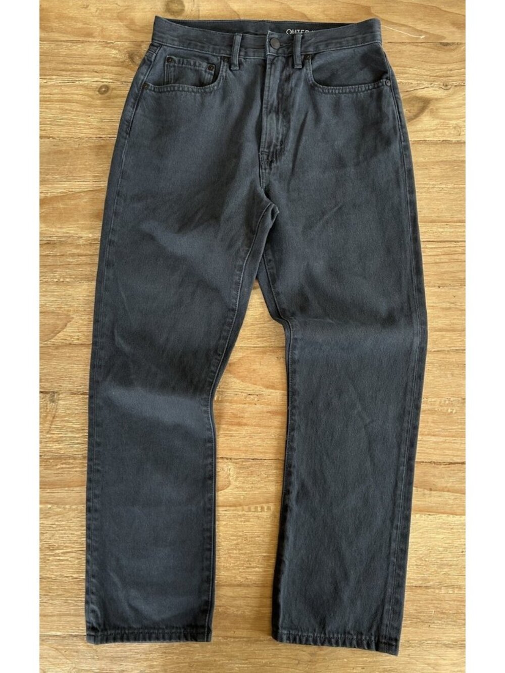 Outerknown SEA Jeans 25 Dune High Rise Slim Fit Denim Organic Cotton Slate Blue
